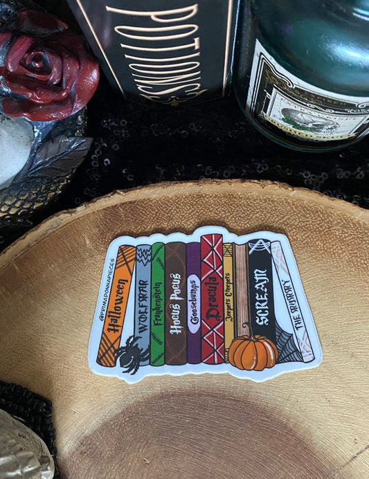 Halloween Movie Sticker Qty. 1| 80's Halloween Movies| Halloween Book Stickers| Stickers for Laptop| Water Bottle Stickers| Witch Stickers