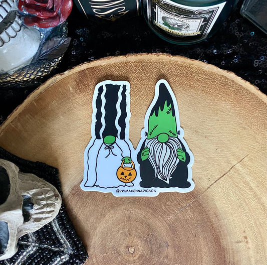 Monster Gnome Wedding Sticker