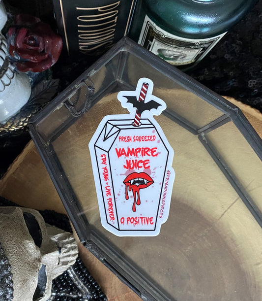 VAMPIRE JUCIE BOX STICKER