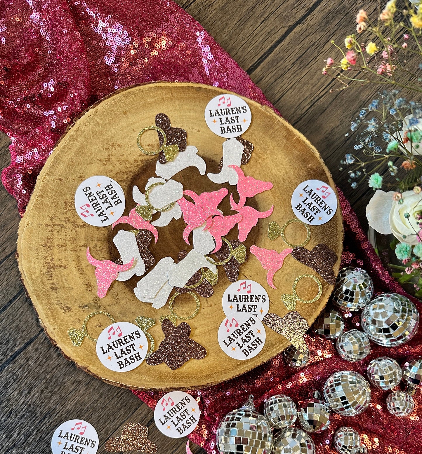 50 Pieces Last Rodeo Bash Confetti