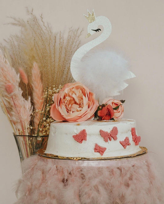 Swan Cake Topper| Swan Birthday| Baby Shower Cake Topper| Swan Party Decor| Swan Lake Decorations| Swan Princess Party| Swan Soiree
