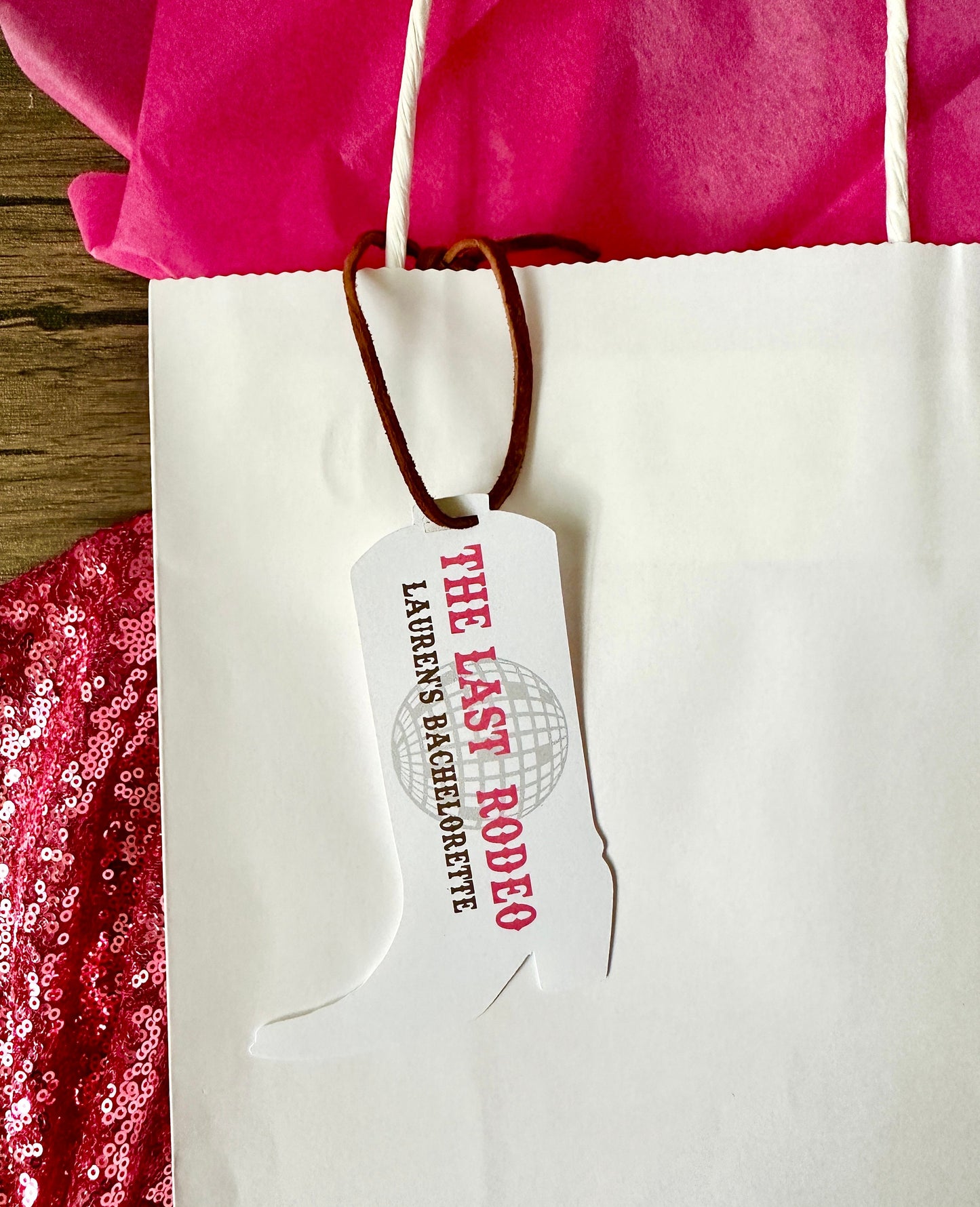Last Rodeo Gift Bag (Qty. 1) Lets Go Girls| Cowgirl Party Bags| Nashville Bachelorette| Last Hoe Down| Brides Last Ride| Last Disco Gift Bag