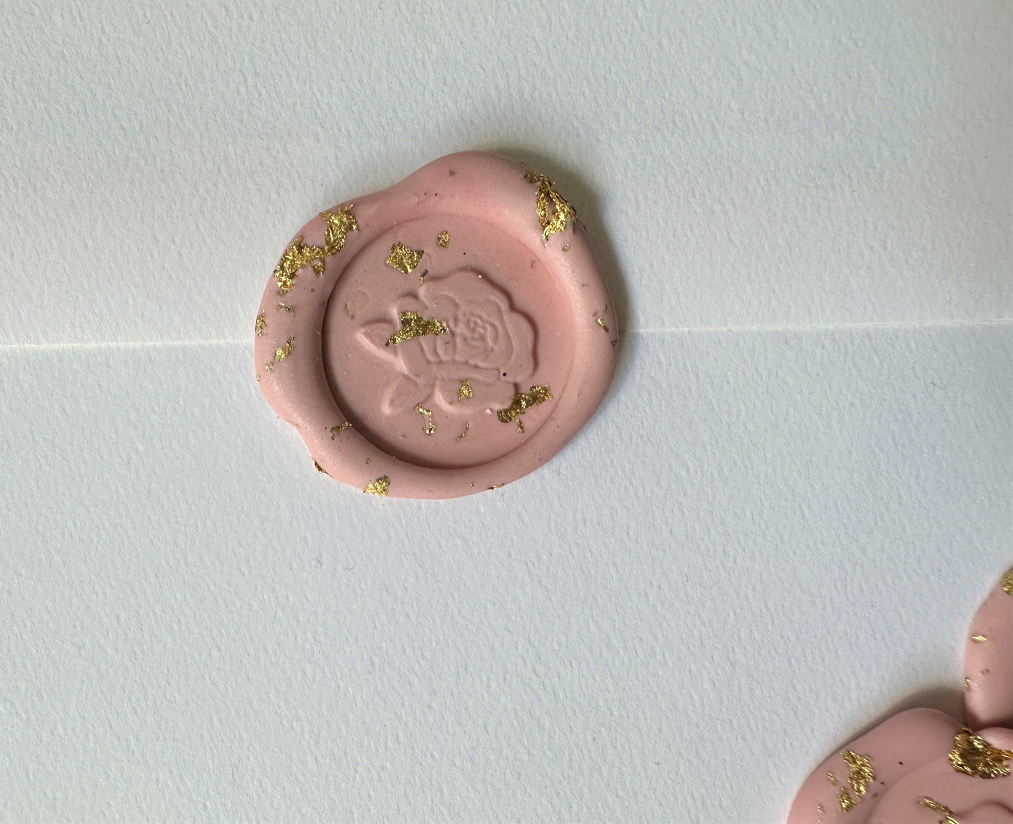 Peony Wax Seal (Qty. 1)| Embossed Wax Seal| Self Adhesive Wax Seal| Wax Seal Sticker| Envelope Wax Seal| Sealing Wax Stamp| Gold Leaf Seal
