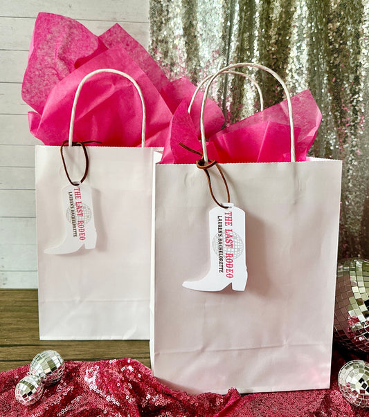 Last Rodeo Gift Bag (Qty. 1) Lets Go Girls| Cowgirl Party Bags| Nashville Bachelorette| Last Hoe Down| Brides Last Ride| Last Disco Gift Bag