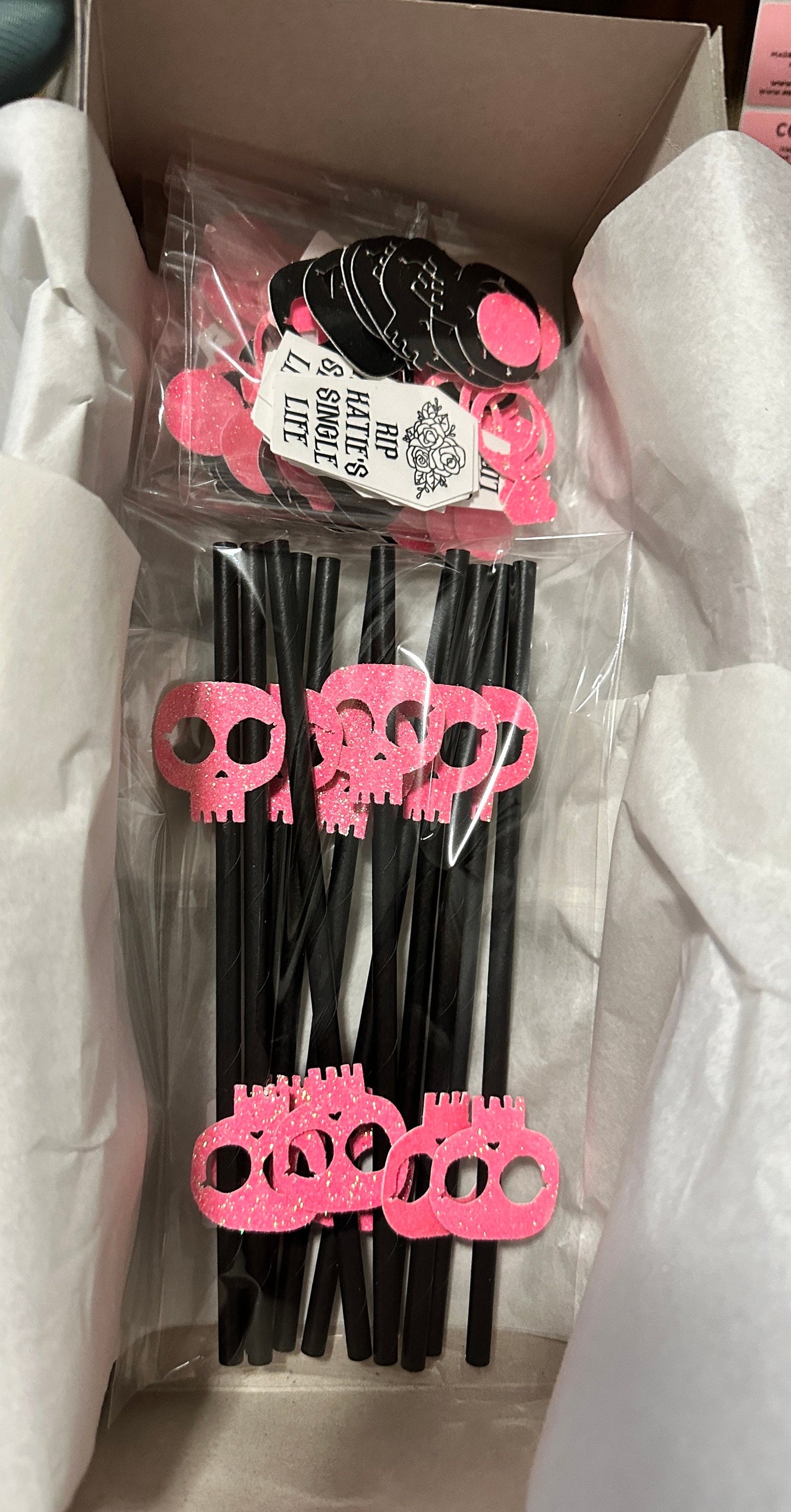 Skull Head Straws