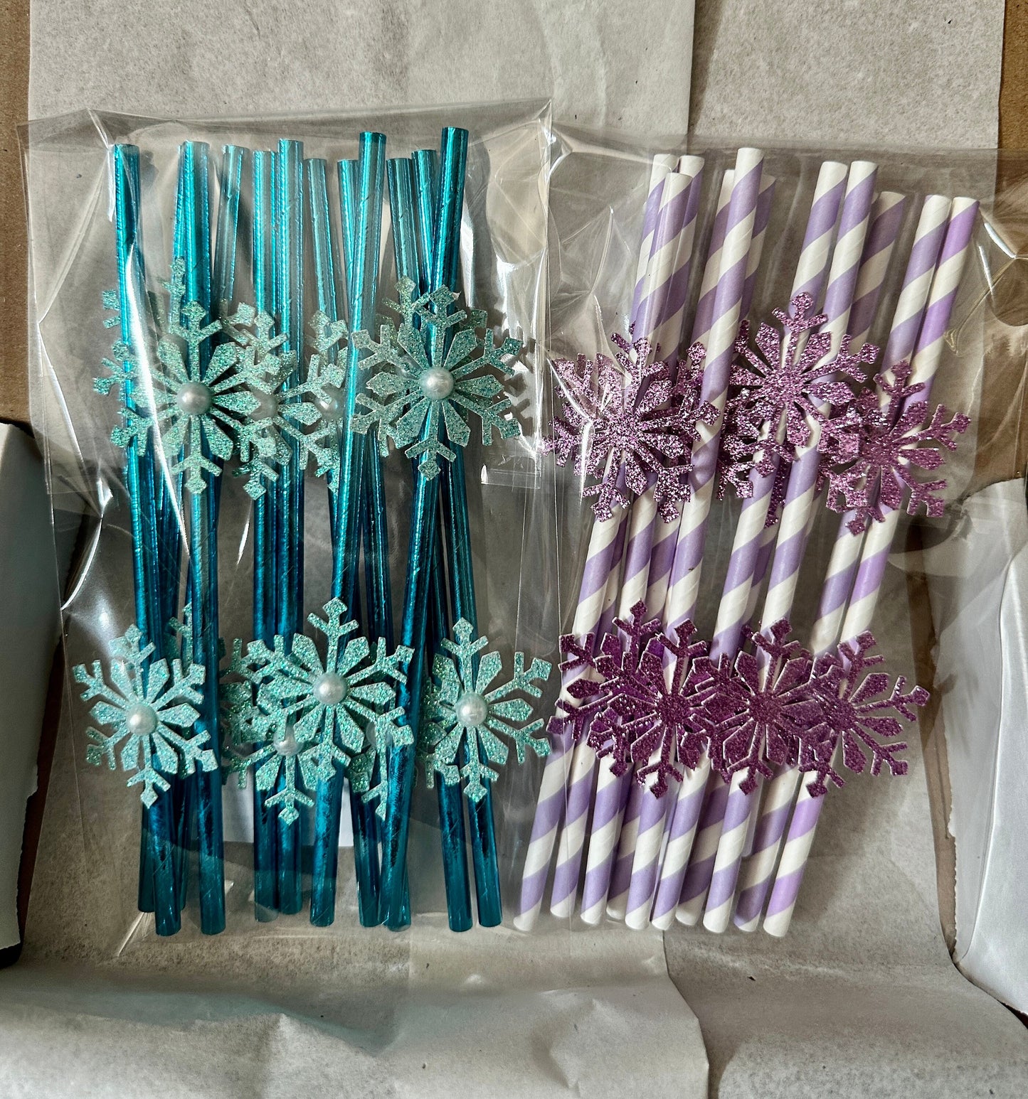 Snowflake Straws