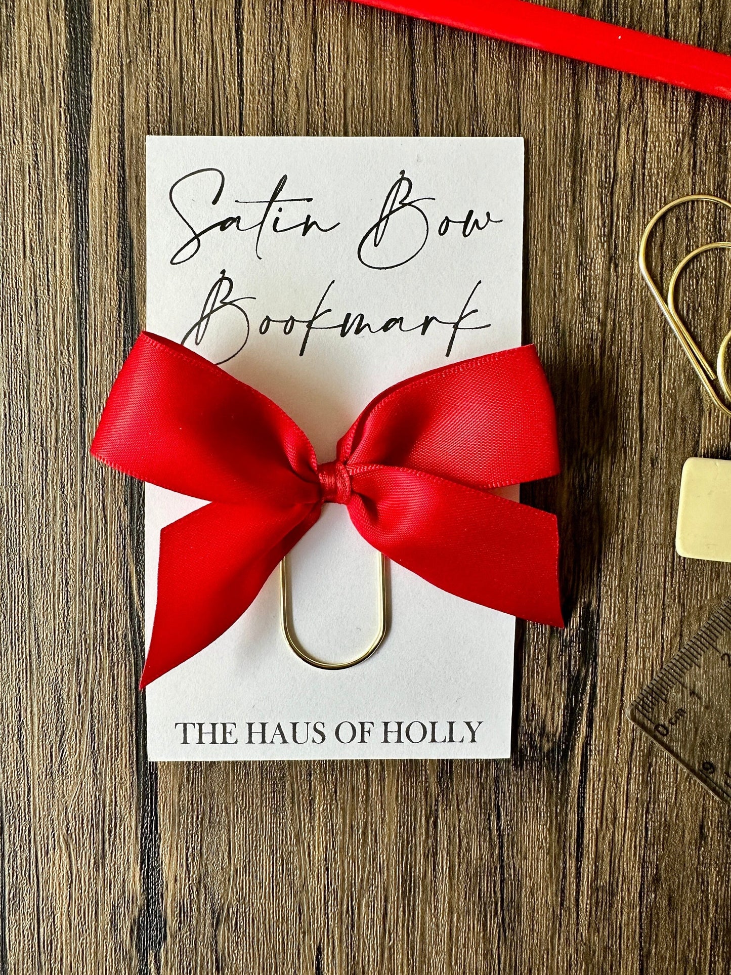 Bow Bookmark (Qty. 1)| Satin Ribbon Bookmark| Bookmark Holder| Bookish Gifts| Coquette Bookmarks| Book Accessories| Gifts for Book Lovers