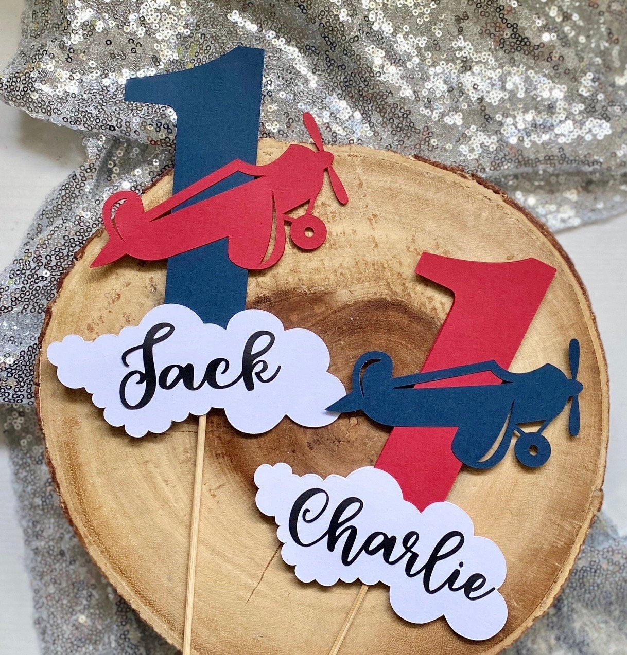 Airplane Cake Topper| Airplane Birthday| Airplane Theme| Time Flies Party Decor| Airplane Birthday Party| Plane Cake Topper| Plane Birthday