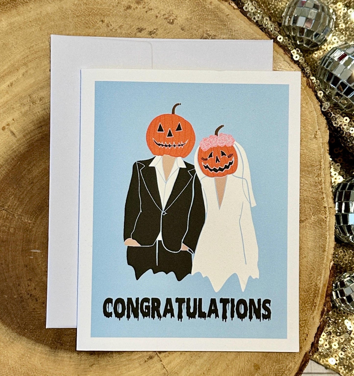 PUMPKIN WEDDING CARD