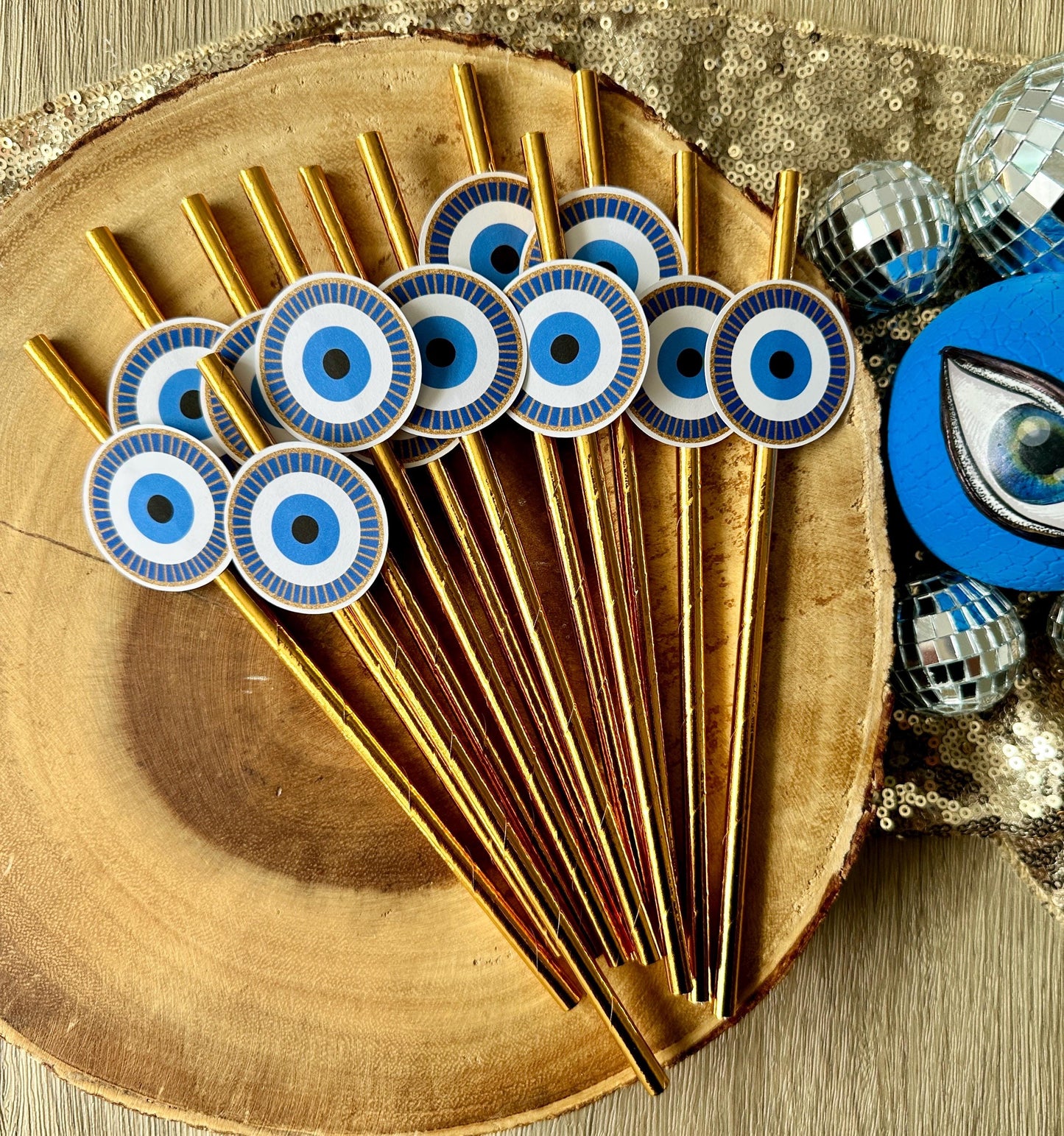 Blue Eye Straws