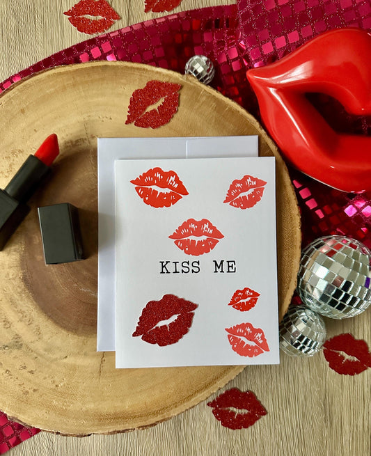 KISS ME VALENTINE CARD