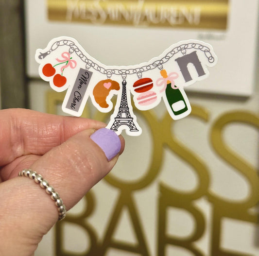 PARIS CHARM BRACELET STICKER