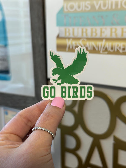 GO BIRDS STICKER