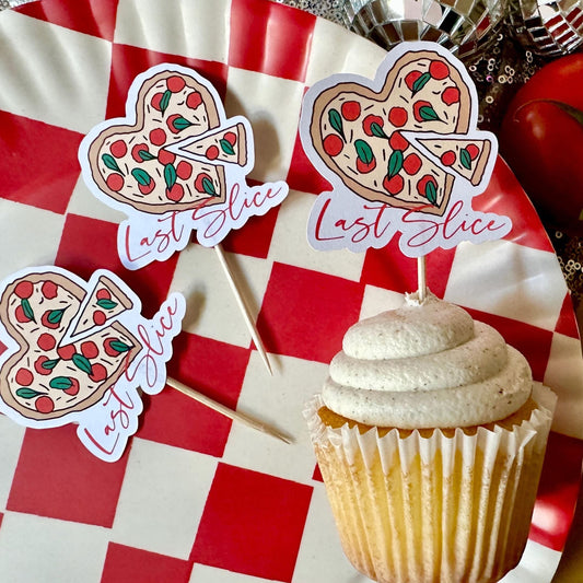 Last Slice of the Single Life Cupcake Toppers