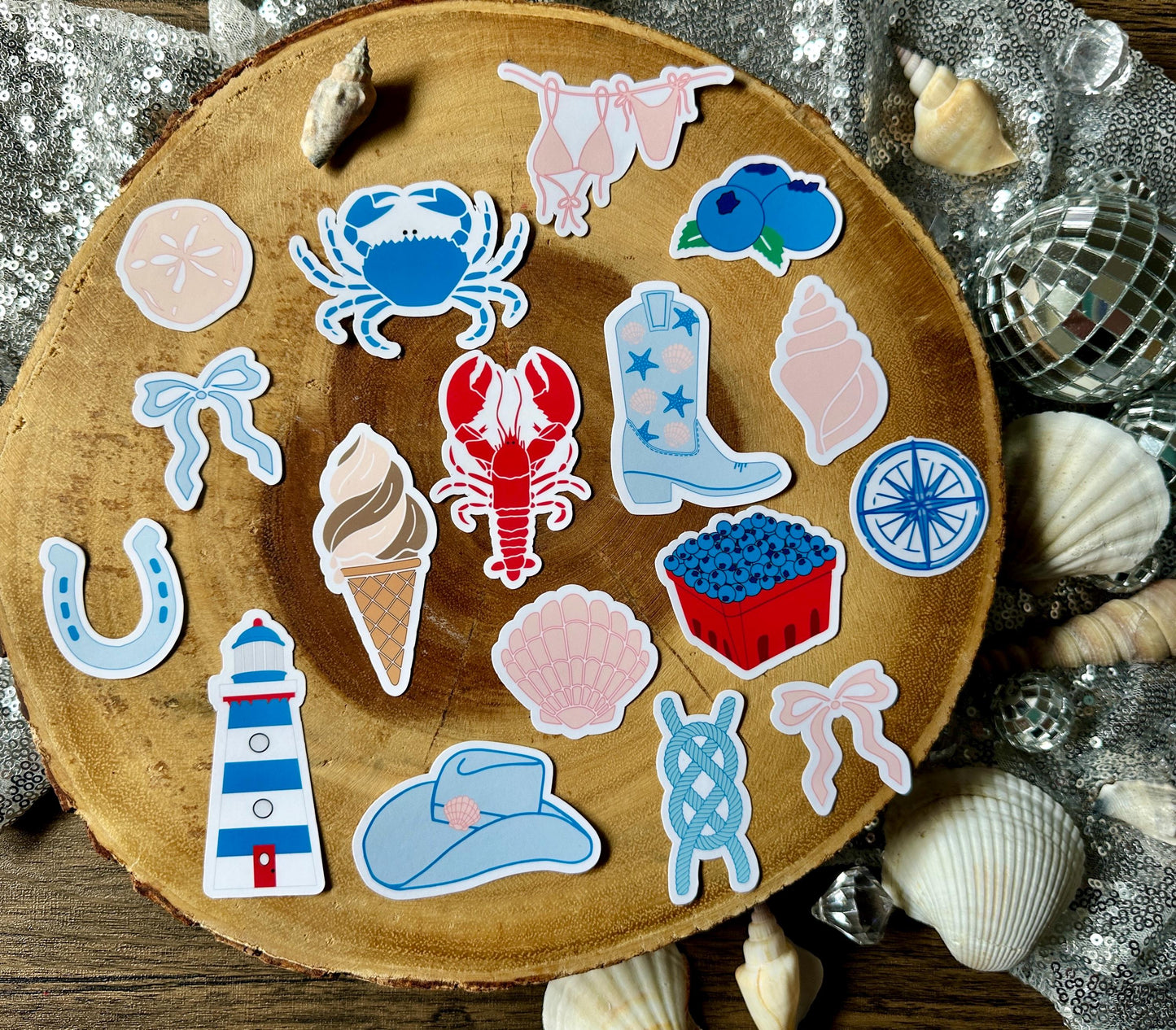 Coastal Cowgirl Sticker Set