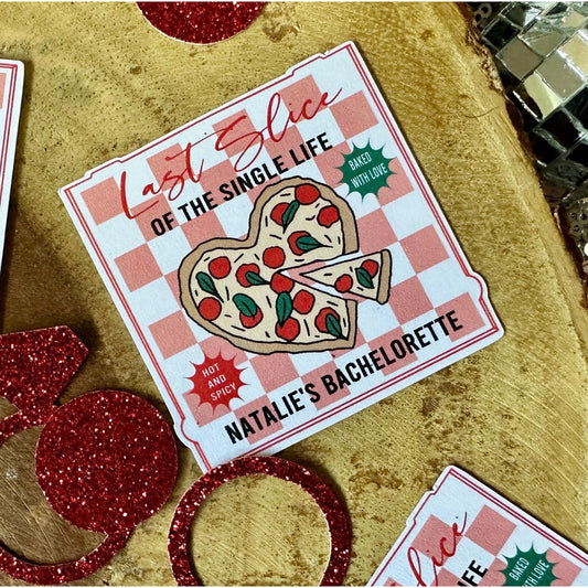 30 Pieces Last Slice of the Single Life Confetti| Pizza Party Decor| Thats Amore Party| Pizza Bachelorette| Italian Party Decor| Italy Party