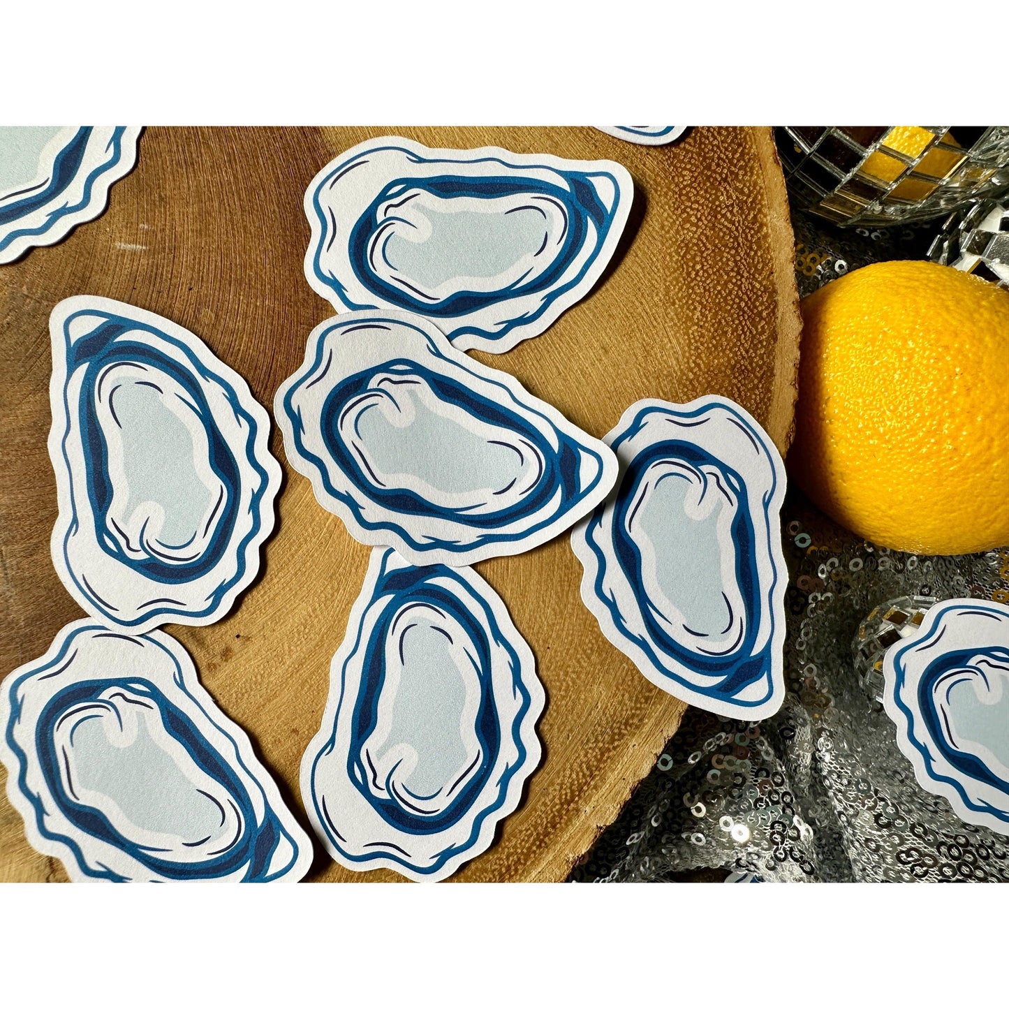 30 Pieces Oyster Confetti| Shuck Shes A Bride Bach| Coastal Bach Decor| East Coast Bach| Coastal Bach| Last Toast On the Coast Bach Decor