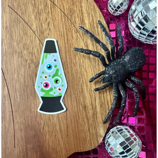 Eyeball Lava Lamp Clear Sticker| Halloween Eye Decal| Eye Stickers| Creepy Eyeball Sticker| Halloween Lava Lamp| Bloody Eyeballs| Summerween