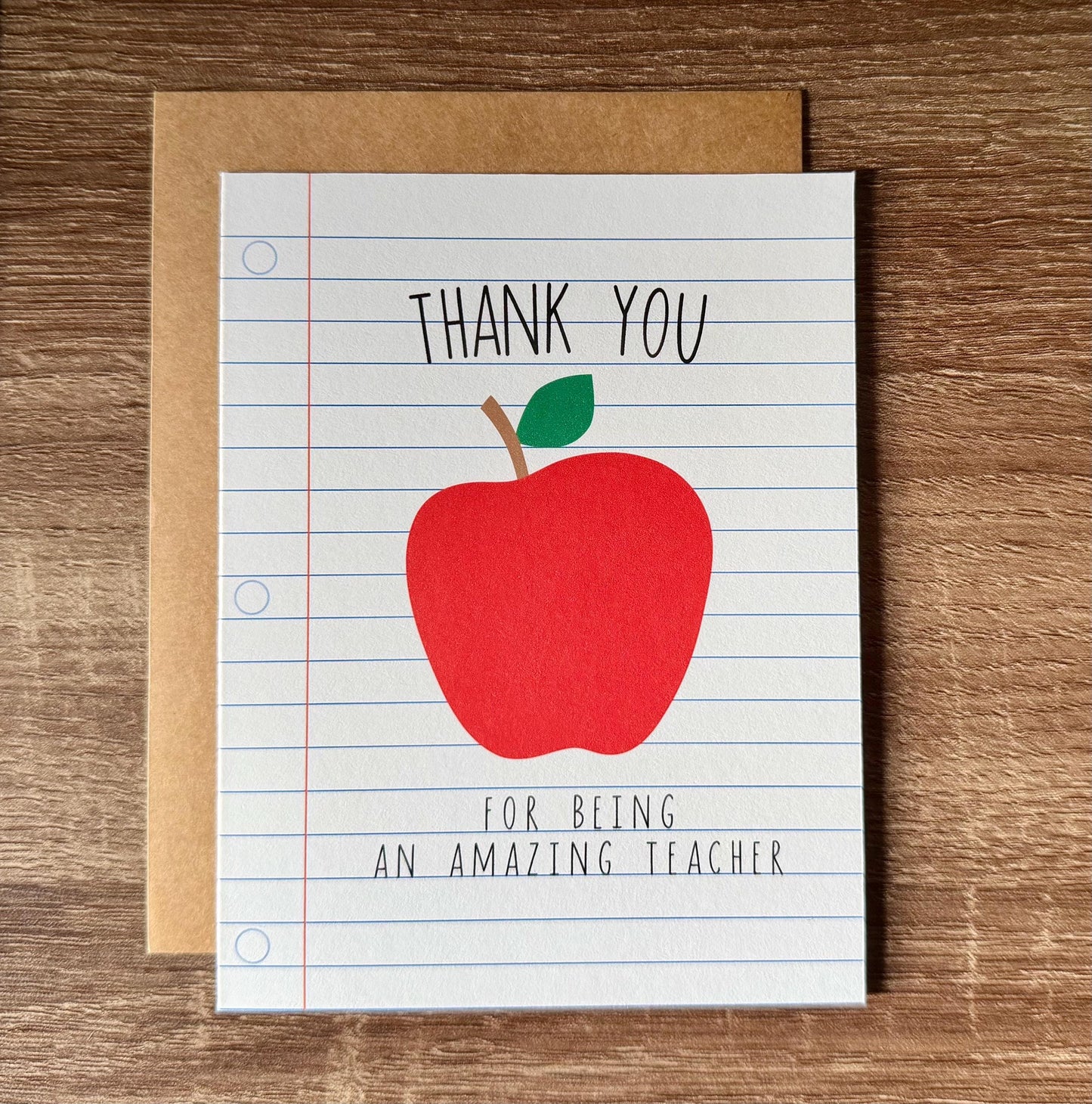 Thank You for Being An Amazing Teacher Card
