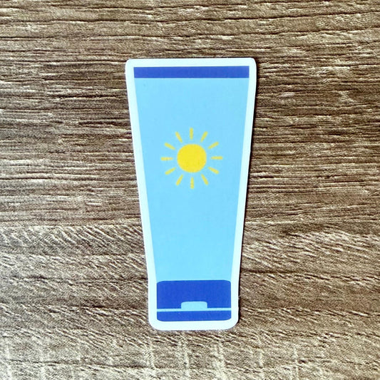 Sun Tan Lotion Sticker