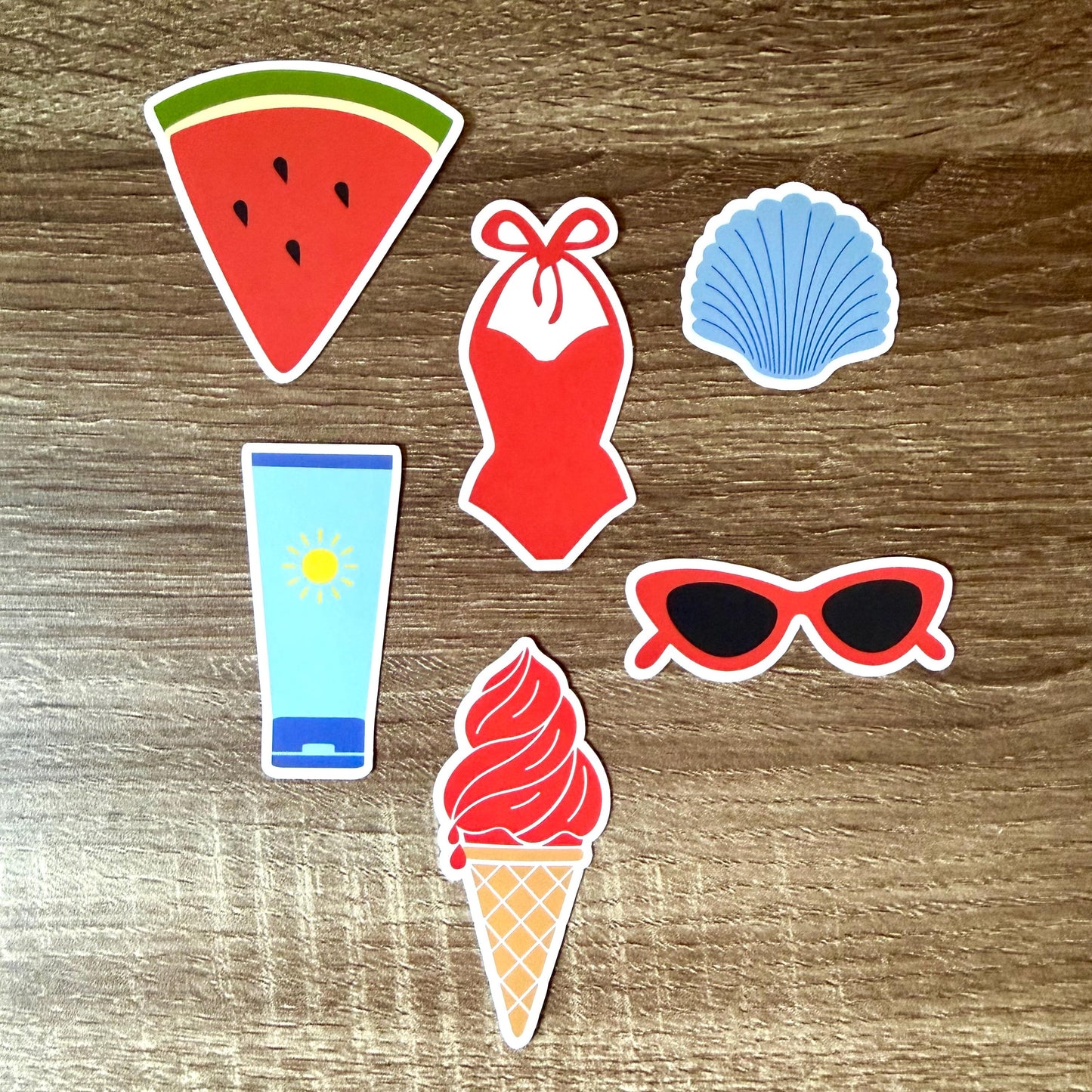 Sun Tan Lotion Sticker|  Summer Birthday Stickers| Summer Journal Decals| Beach Stickers| UV Stickers|| Seasonal Decals| Coast