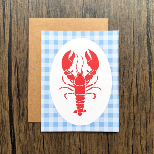 Lobster Greeting Card For Any Occasion Blank