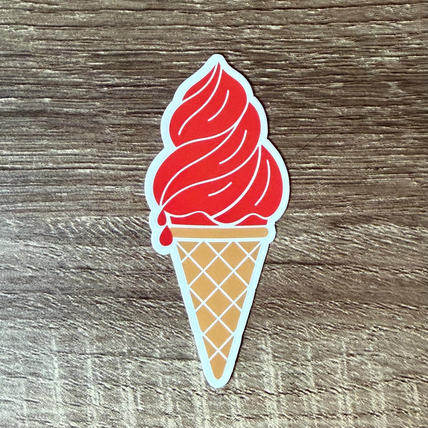 Soft Serve Ice Cream Cone Sticker| Stay Cool Decals| Beach Babe Sticker| Summer Food Stickers| Ice Cream Gifts| Ice Cream Decal| Beach Decal