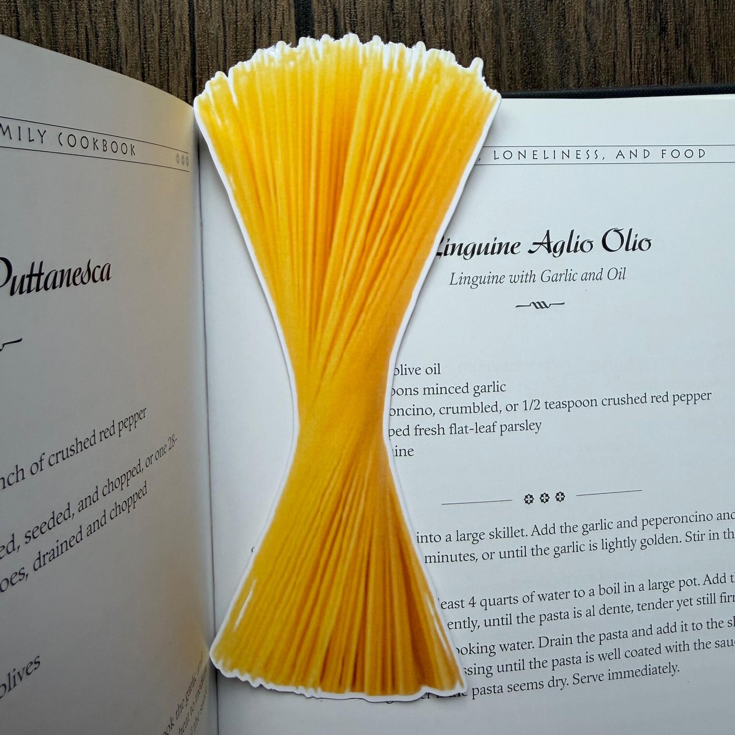 Spaghetti Bookmark Laminated