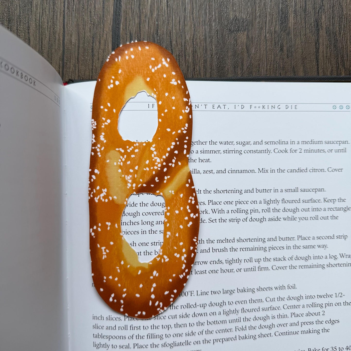 Philly Pretzel Bookmark Laminated