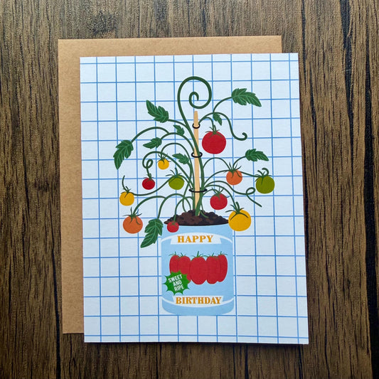 Tomato Happy Birthday Card