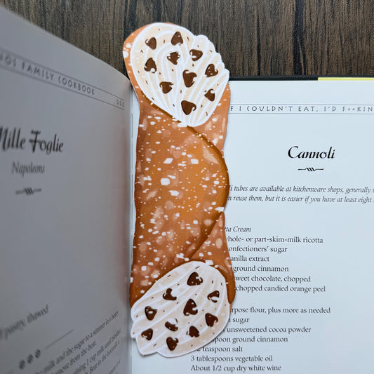 Cannoli Bookmark Laminated