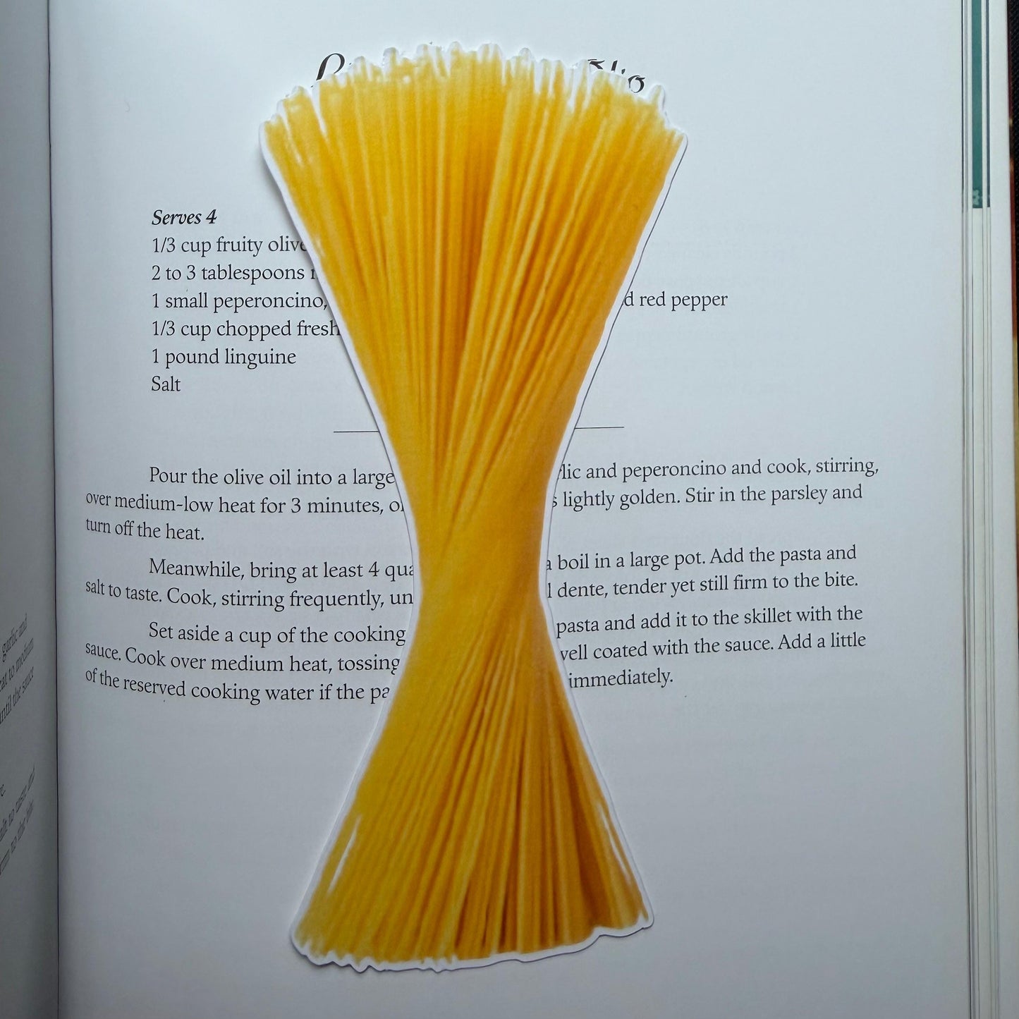 Spaghetti Bookmark Laminated