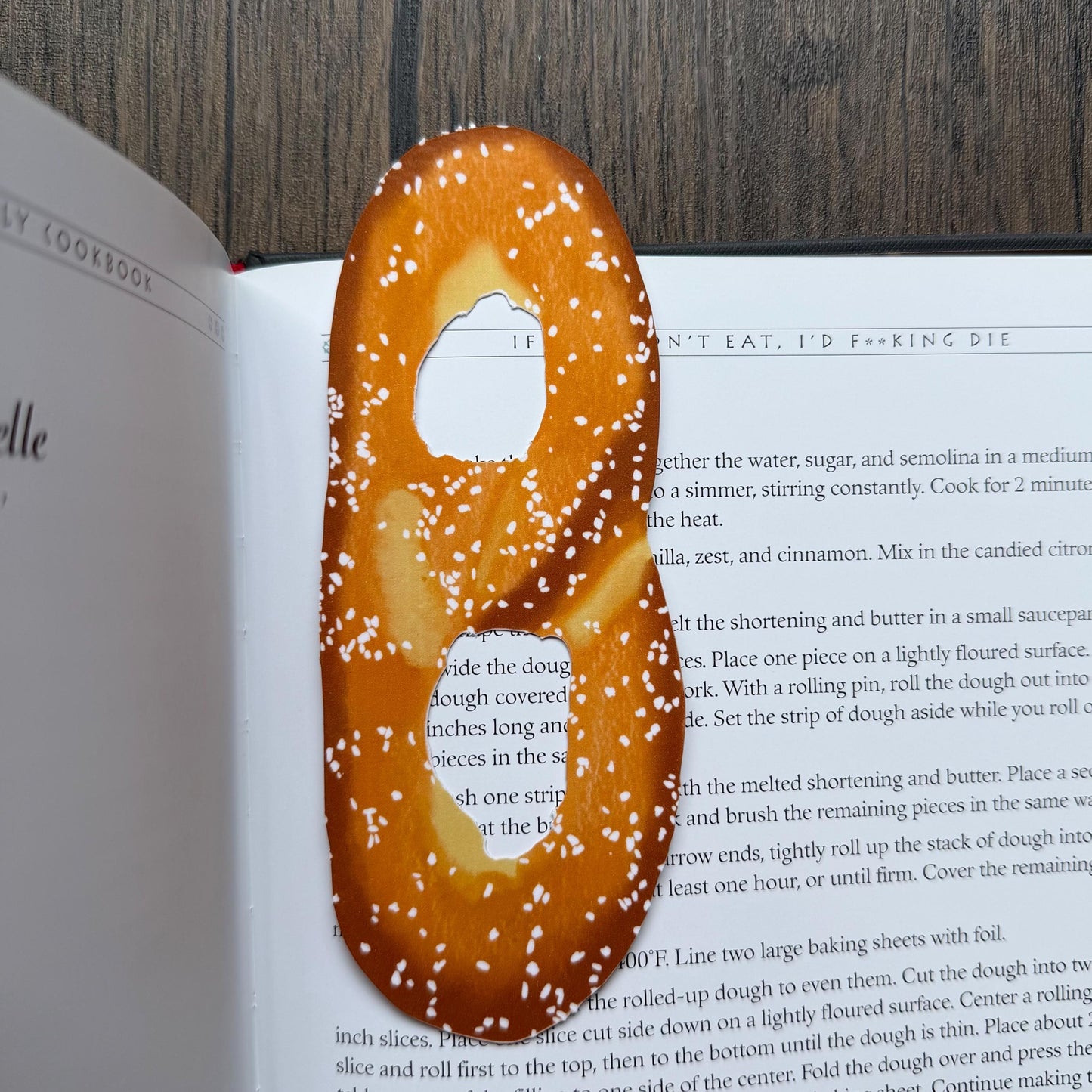 Philly Pretzel Bookmark Laminated