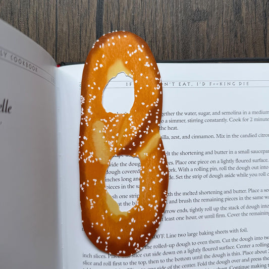 Philly Pretzel Bookmark Laminated