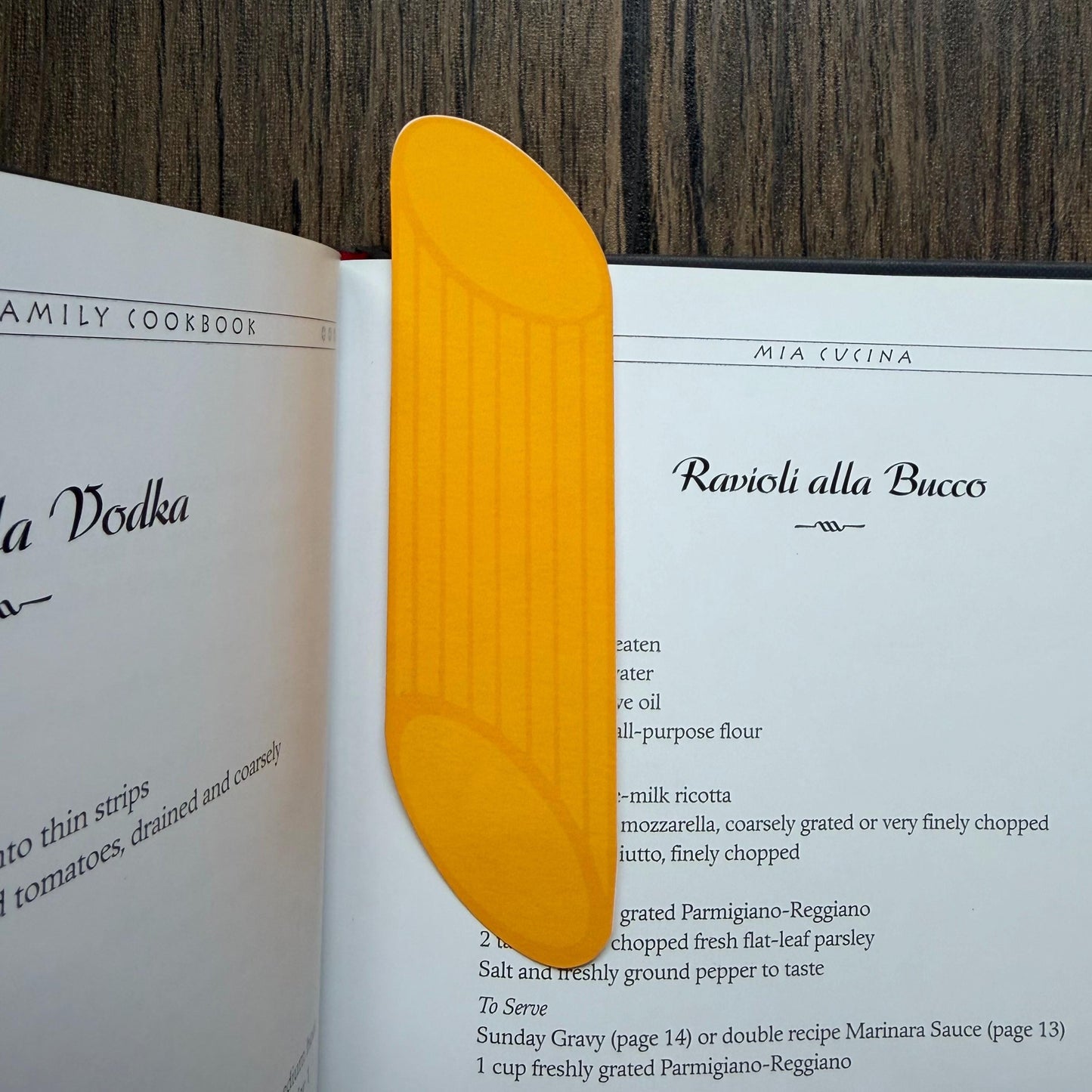 Penne Pasta Bookmark Laminated