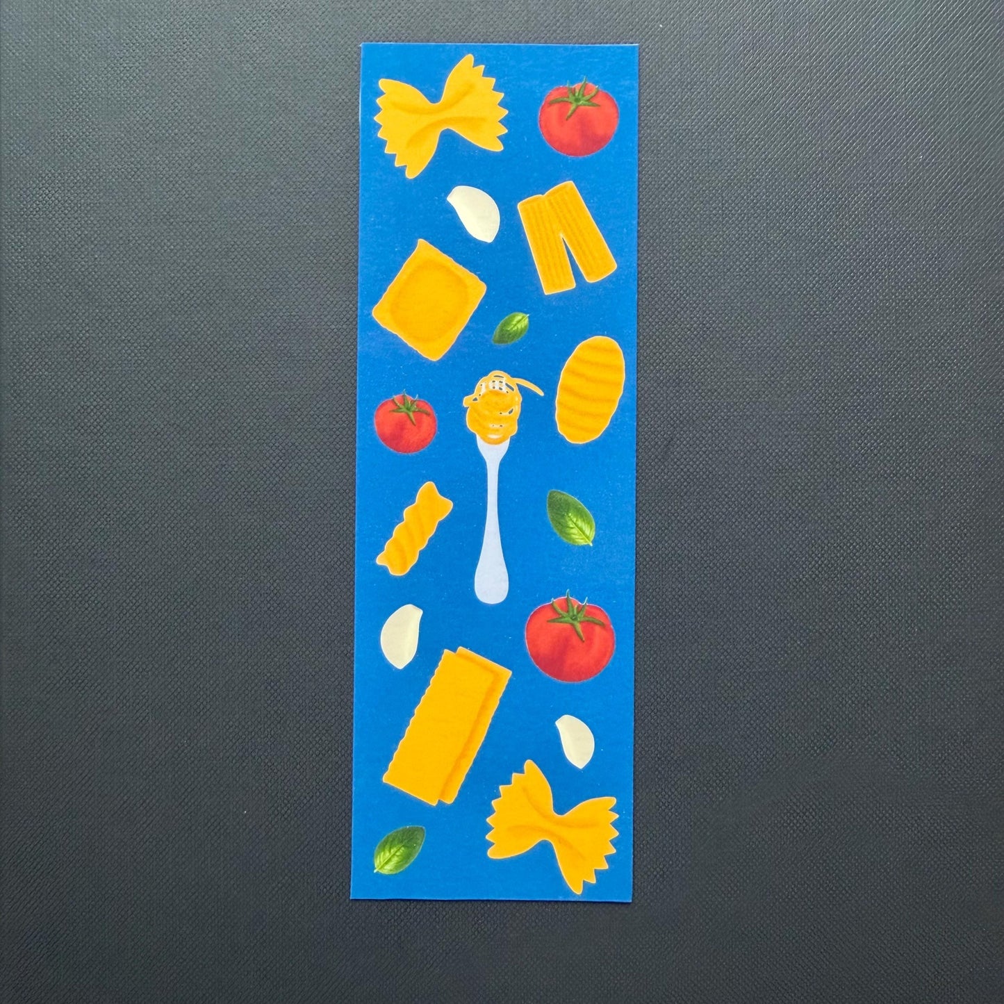 Italian Pasta Bookmark Laminated