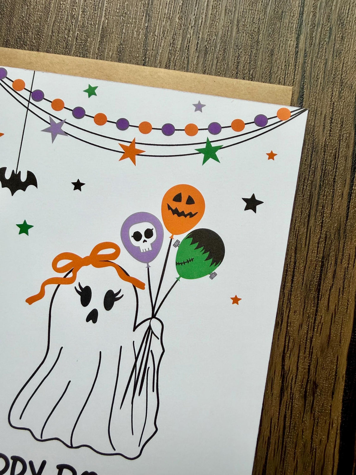 Happy Boo Day Ghost Birthday Card
