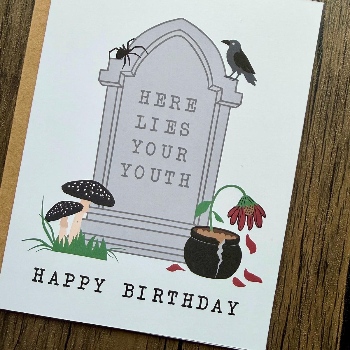 Here Lies Your Youth Birthday Card