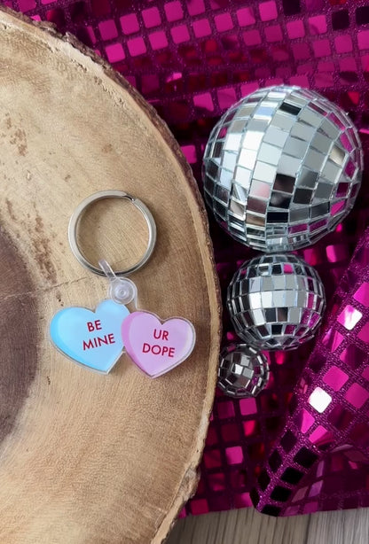 STONER CANDY HEARTS KEYCHAIN