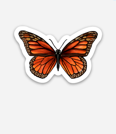 MONARCH BUTTERFLY STICKER