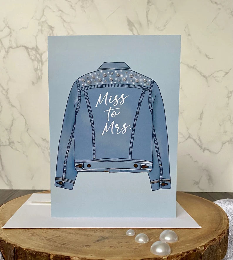 MISS TO MRS GREETING CARD