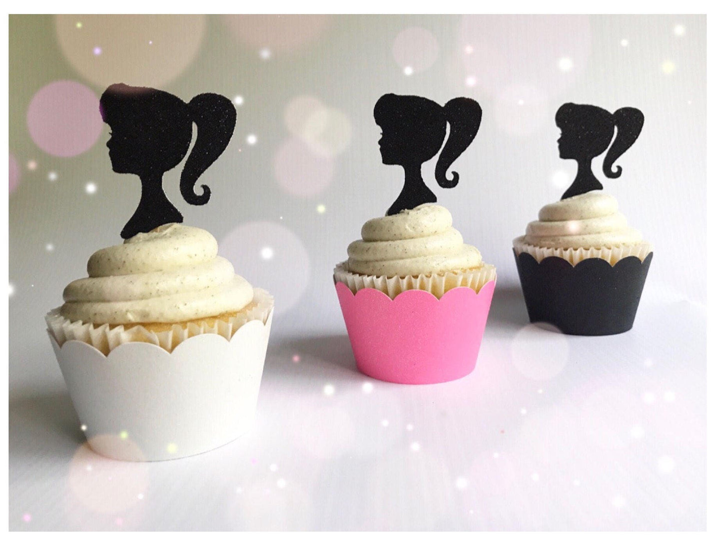 SILHOUETTE CUPCAKE TOPPERS