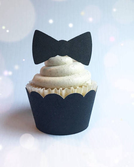 BOW TIE CUPCAKE TOPPERS