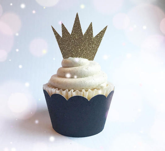 CROWN CUPCAKE TOPPERS
