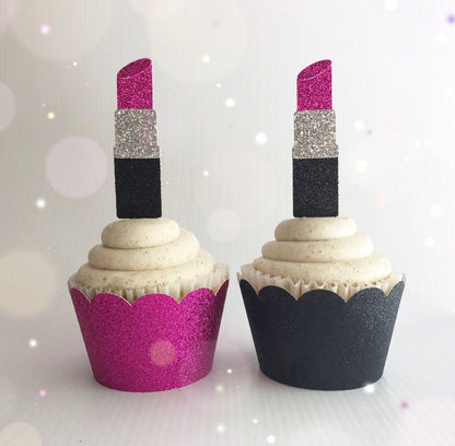 LIPSTICK CUPCAKE TOPPERS
