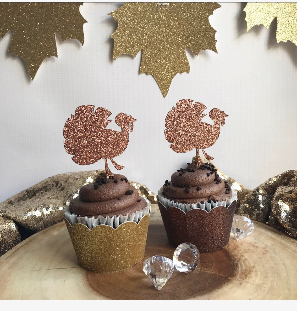 TURKEY CUPCAKE TOPPERS