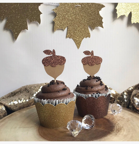 ACORN CUPCAKE TOPPERS