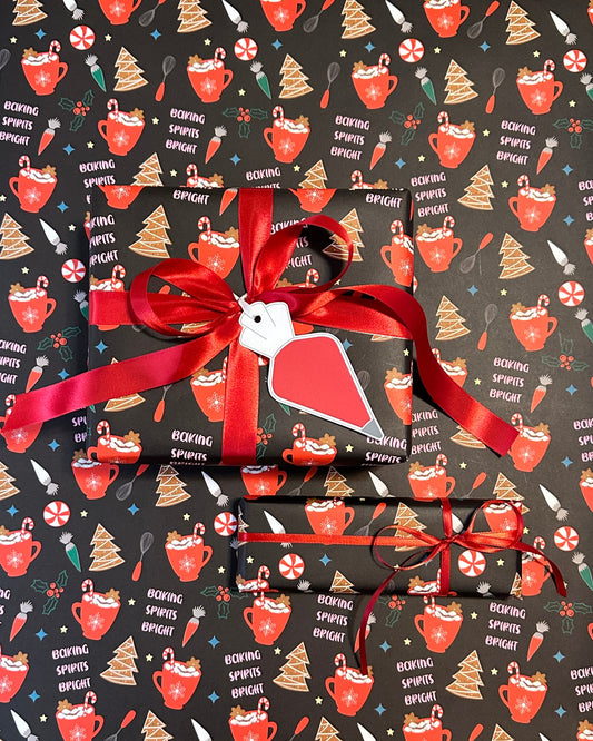 BAKING SPIRITS BRIGHT WRAPPING PAPER