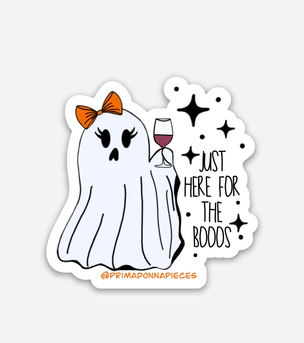 GHOST STICKER HERE FOR THE BOOS