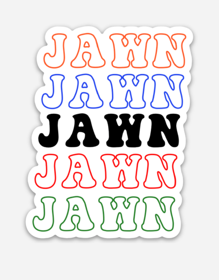 JAWN STICKER PHILLY SPORTS